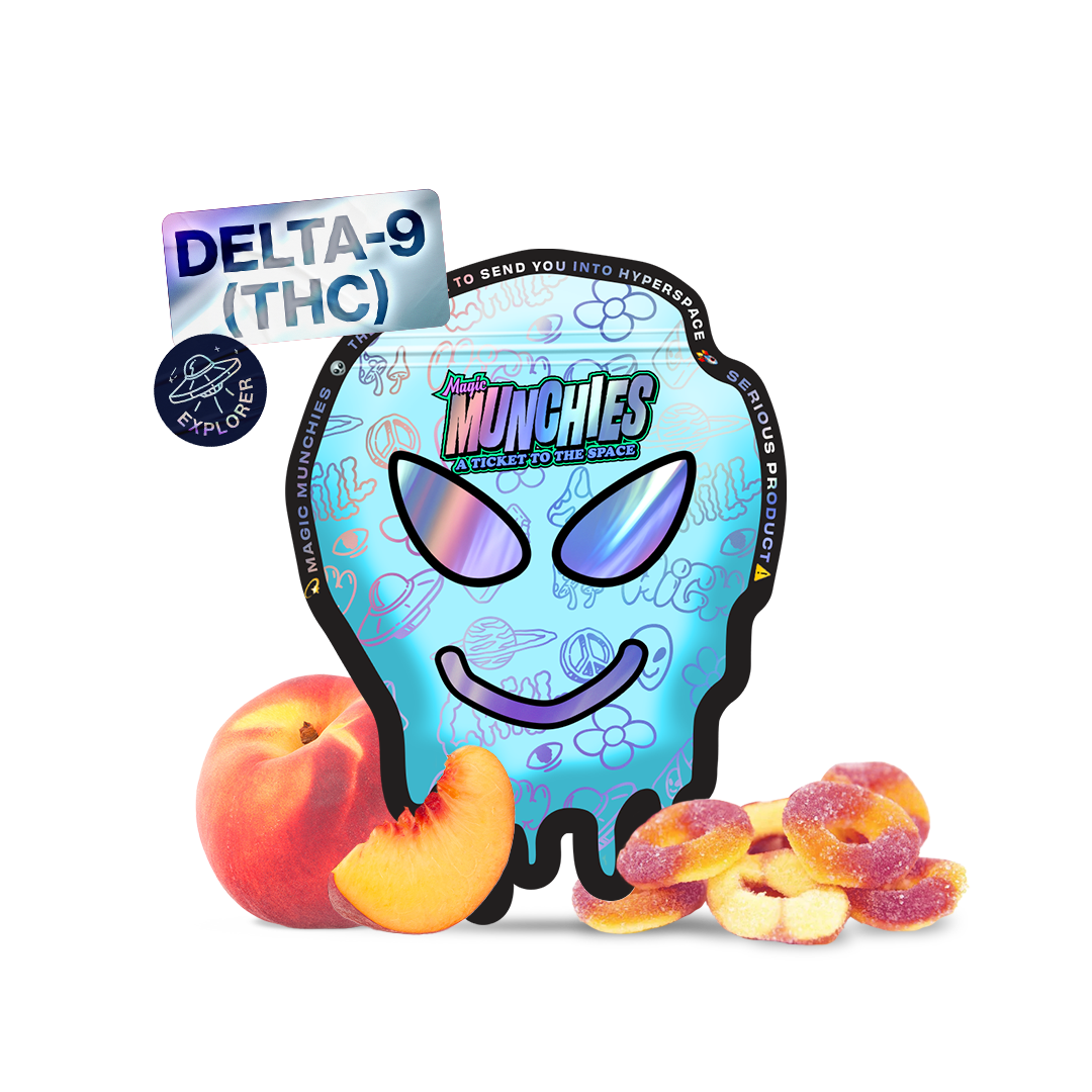 Magic Delta-9 (THC) Gummies - Sour Peach