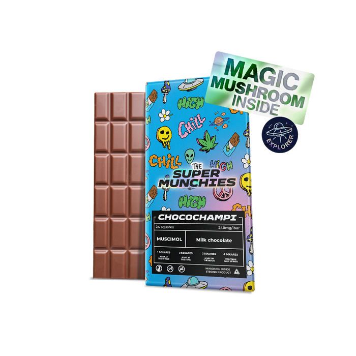 Barritas de chocolate Magic Mushroom de Chocochampi