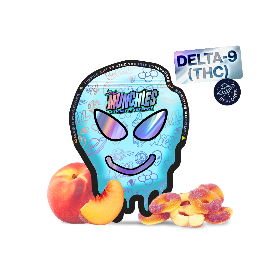 Magic Delta-9 (THC) Gummies - Sour Peach